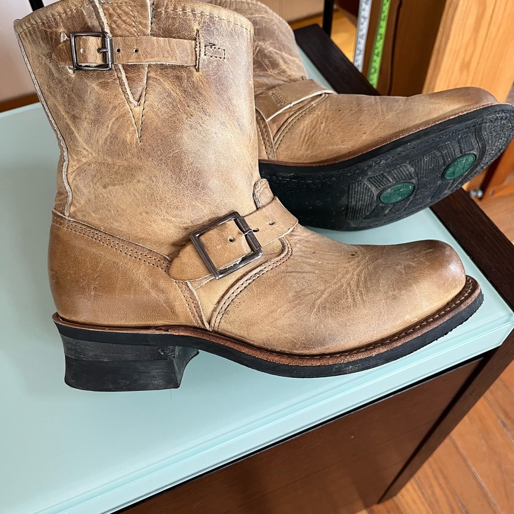 Frye Tan Leather Boots